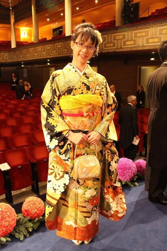 ノーベル賞授賞式で振袖をご着用の天野彩様