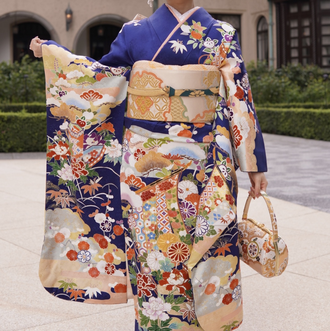 道ゆく方にも褒めていただいた美しい振袖姿