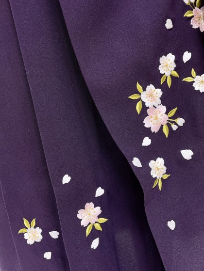 No.810014「【袴レンタル】紫刺繡」2枚目