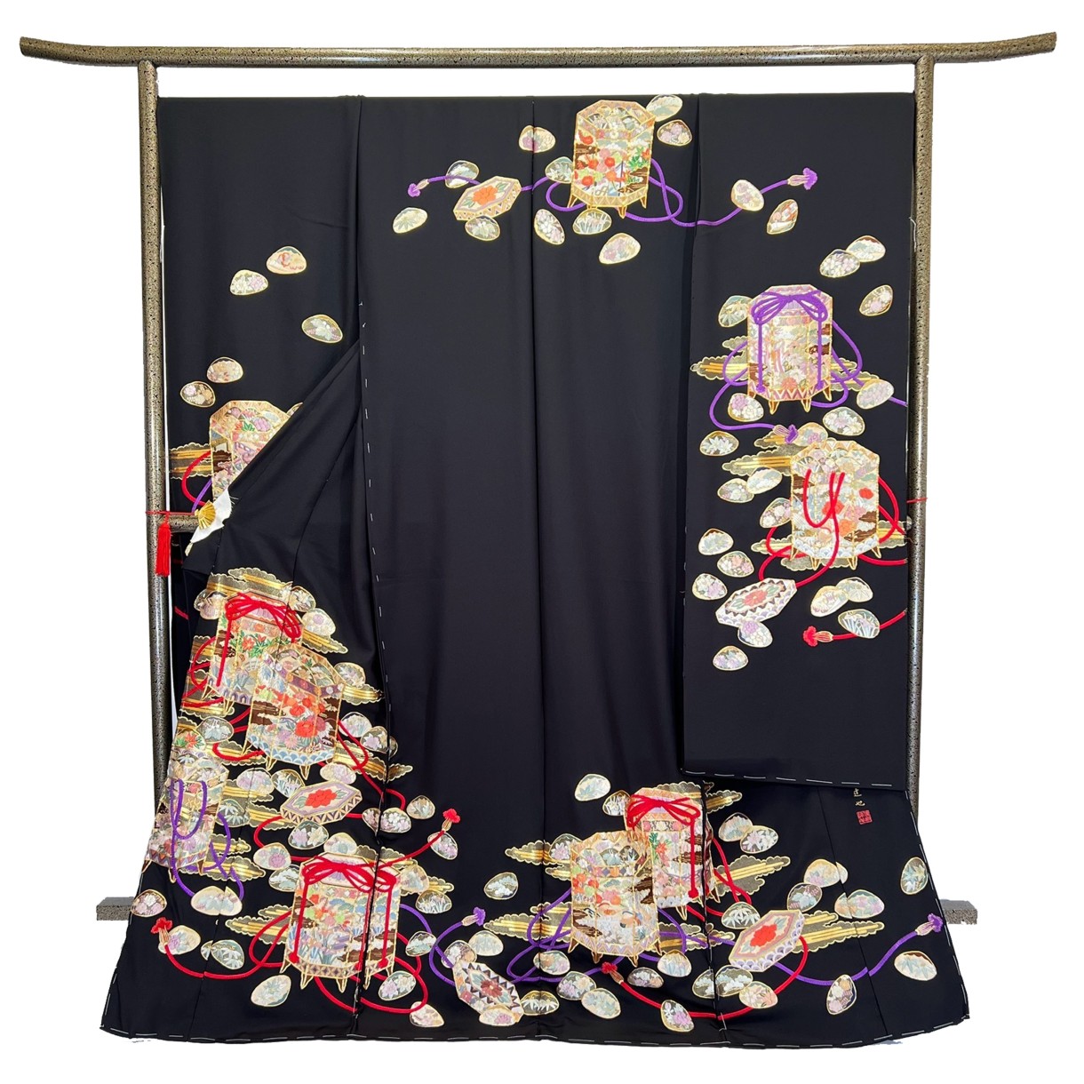 No.40606「貝桶（蘇州刺繡）」1枚目
