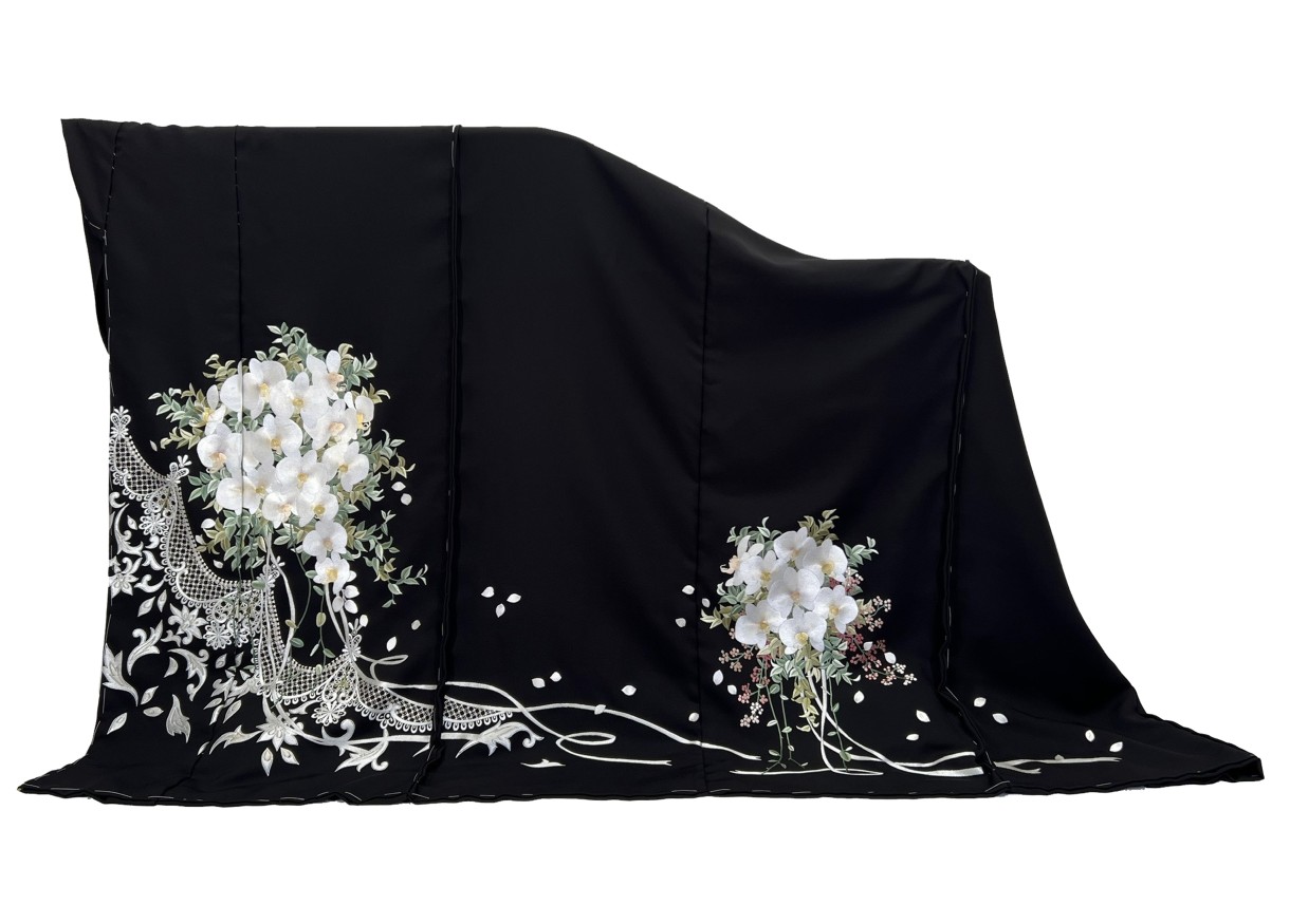 No.40618「ブーケ胡蝶蘭（蘇州刺繡）」1枚目